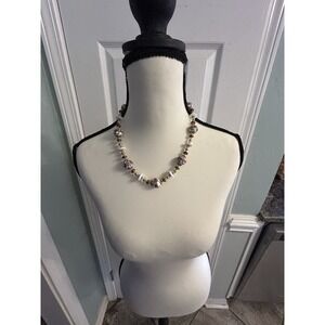 Vintage Pink/Gold Venetian Wedding Cake Beaded Necklace